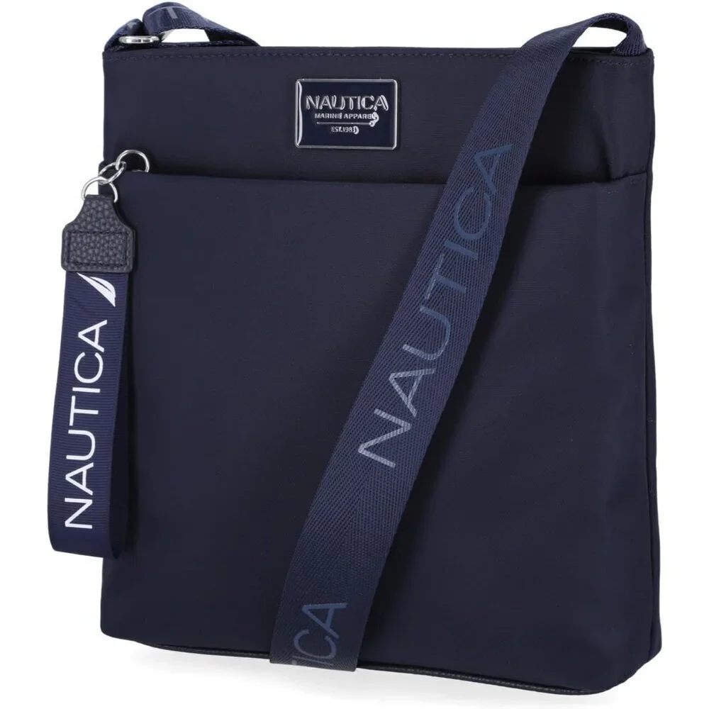 Women's Indigo 2 Nylon Crossbody Bag Purse with Adjustable Shoulder Strap